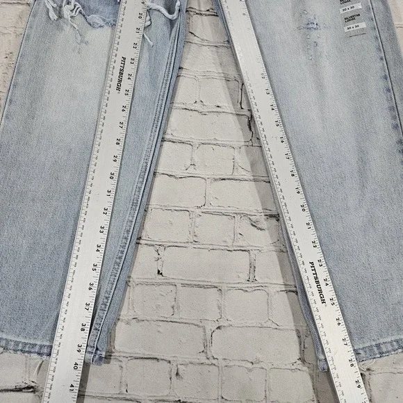 Levis Silvertab Loose Tapered Leg Denim Jeans Blue Distressed MENS SIZE 30X30